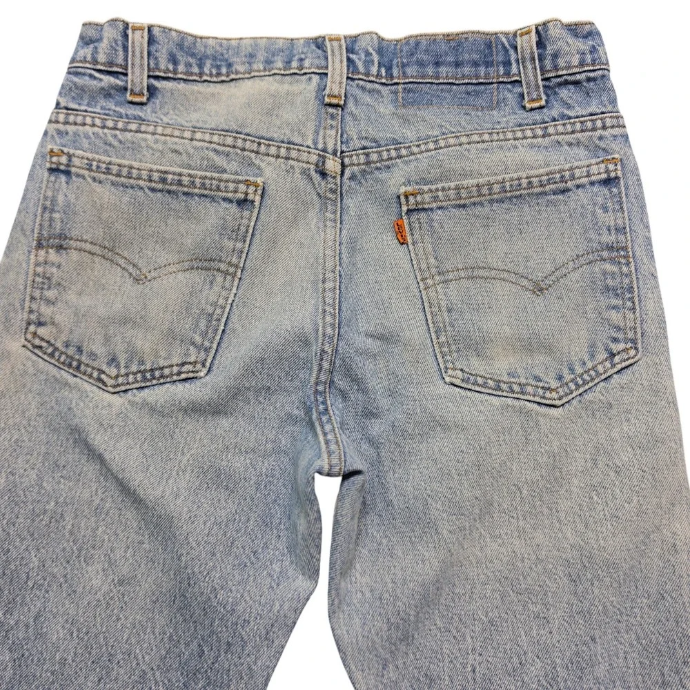 Vintage Orange Tab 517 Bootcut Jeans Mens 31x32 Light Wash Levis 40517-0215